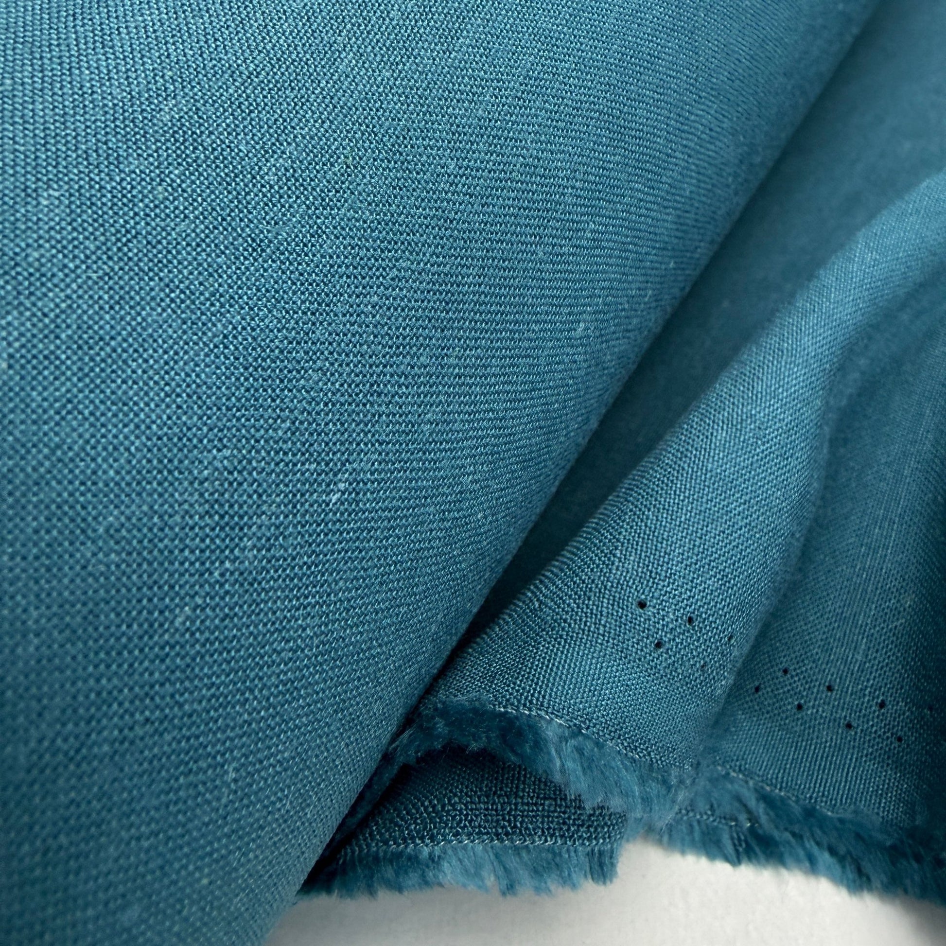 Linen + Viscose + Cotton Mix - Turquoise Teal - Simplifi Fabric