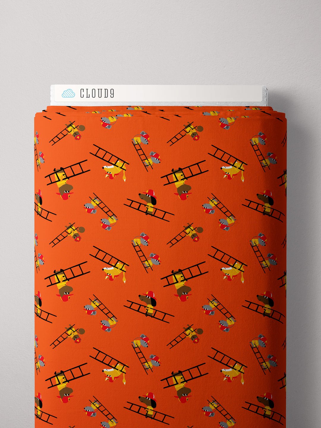 Little Ladders - Fire! Fire! Fire! - Loo McNulty - Cloud 9 Fabrics - Poplin - Simplifi Fabric