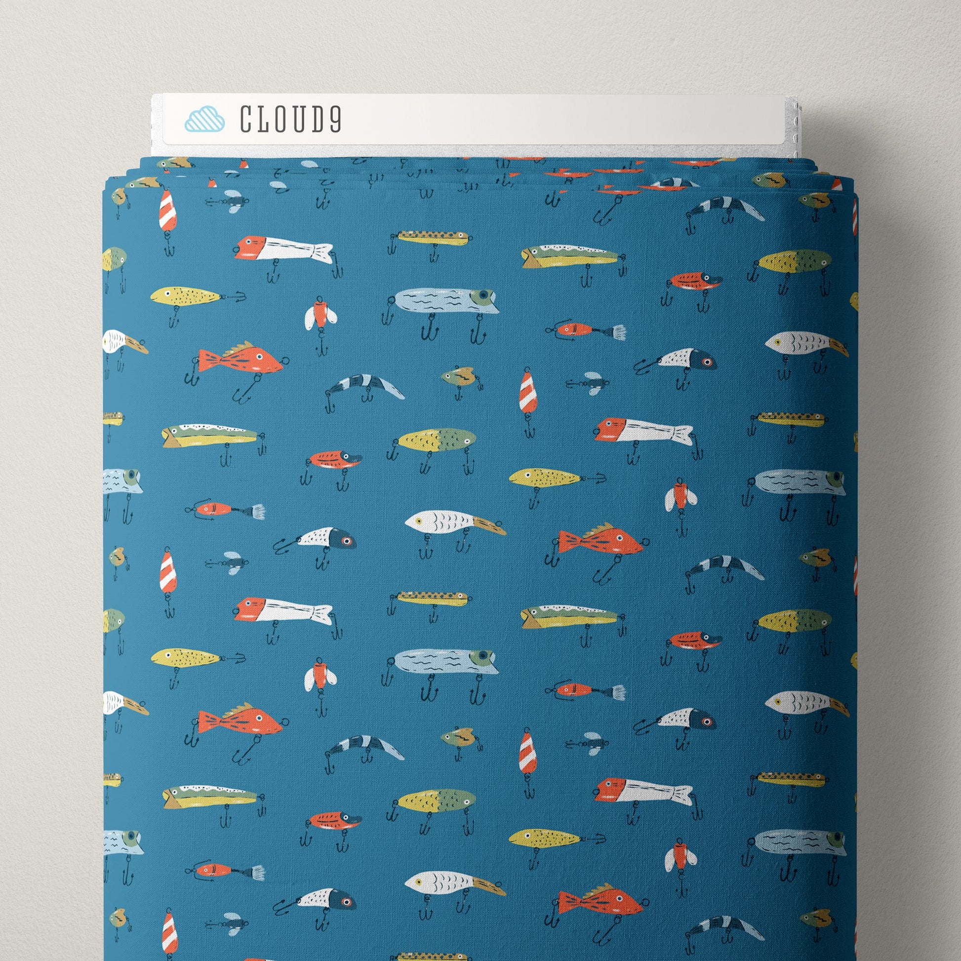 Lots of Lures - Camp Canine - Krissy Mast - Cloud 9 Fabrics - Poplin - Simplifi Fabric