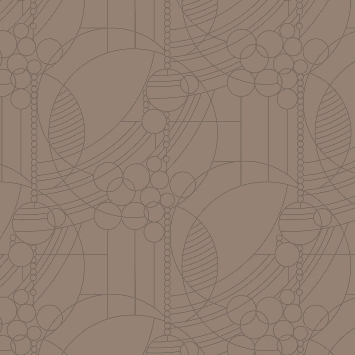 March Balloons - Earth - FLW Tone On Tone - Frank Llyod Wright - Cloud 9 Fabrics - Poplin - Simplifi Fabric