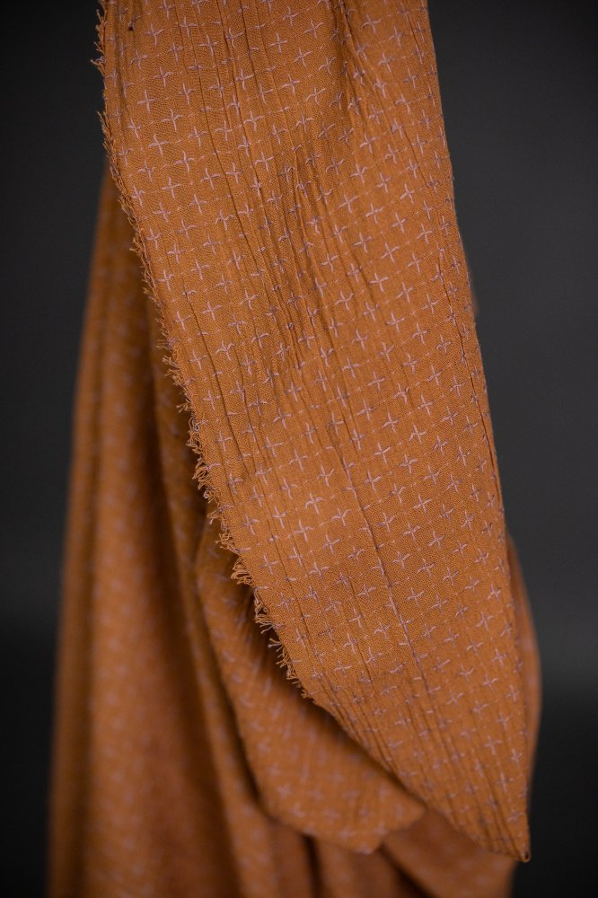 Marcy Rust Cross Stitch Indian Cotton - Merchant & Mills - Simplifi Fabric