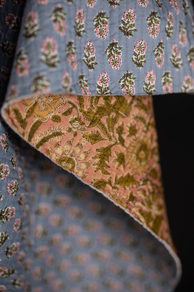 Maricel Pinks/Phoebe Blues Quilt Indian Cotton - Merchant & Mills - Simplifi Fabric