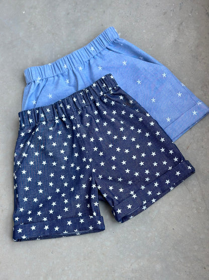 Marlo Unisex Kids Shorts (12mo - 12yrs) PDF Sewing Pattern - Atelier Mimito - Simplifi Fabric