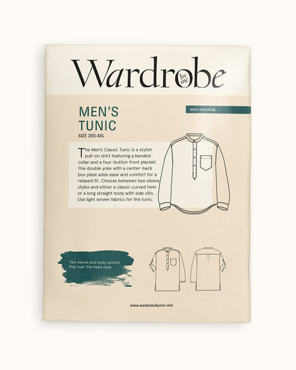 Mens Tunic Paper Pattern - Wardrobe by Me - Simplifi Fabric