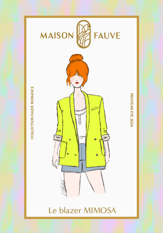 Mimosa Blazer Paper Sewing Pattern - Maison Fauve - Simplifi Fabric