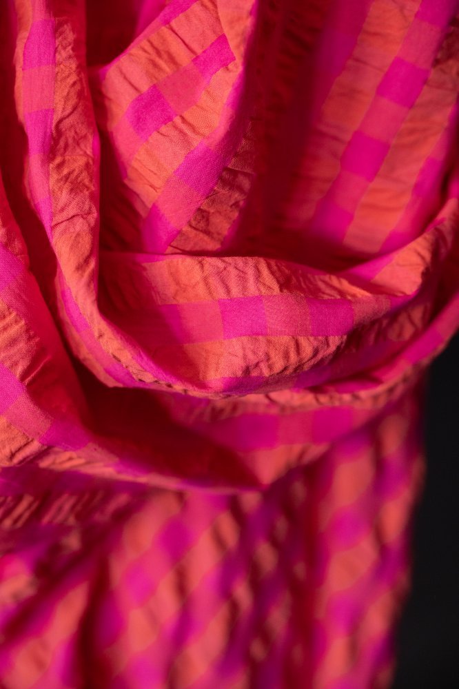 Mirabelle Gingham Indian Organic Cotton Seersucker - Merchant & Mills - Simplifi Fabric