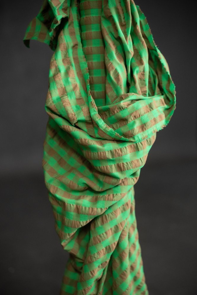 Mojito Gingham Seersucker Indian Organic Cotton - Merchant & Mills - Simplifi Fabric