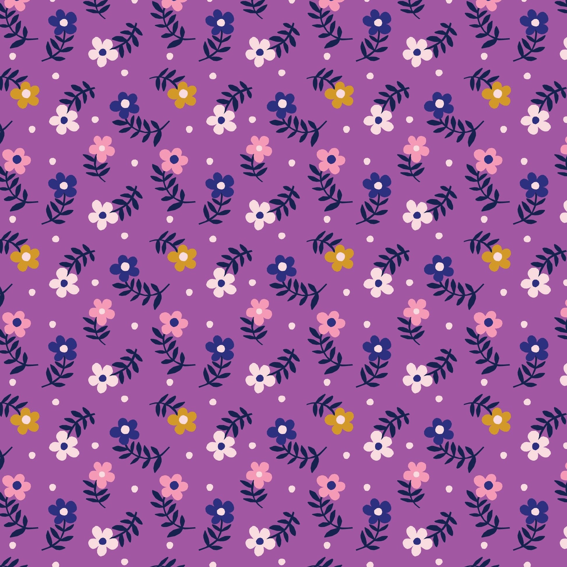 Moody Floret - Wonder Jungle - Pip & Lo - Cloud 9 Fabrics - Poplin - Simplifi Fabric