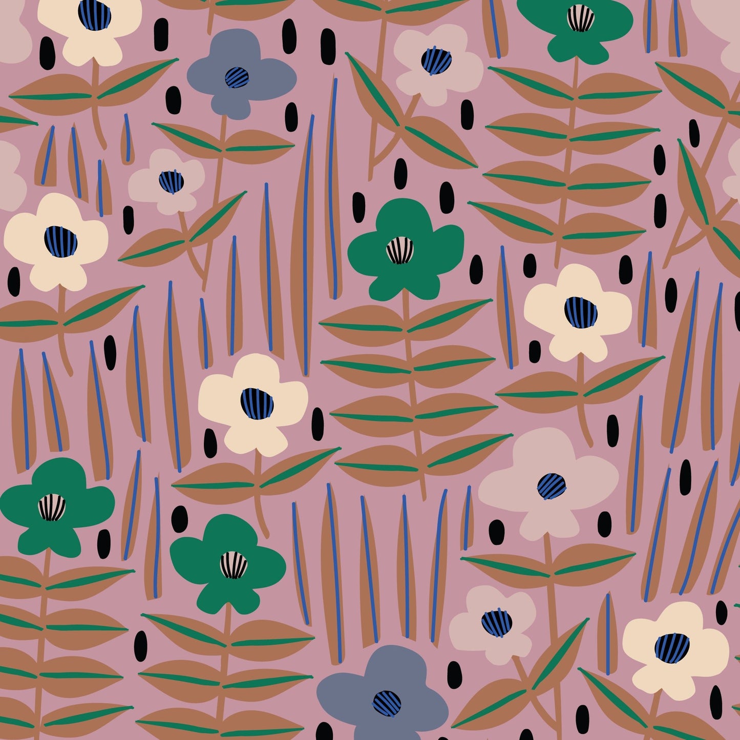 Moonflower - Sun Seed Moon - Leah Duncan - Cloud 9 Fabrics - Batiste - Simplifi Fabric