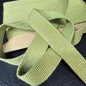 20mm Linen Blend Marble Webbing - Japanese Import - Moss Green (sold per meter)