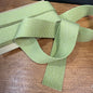 38mm Linen Blend Marble Webbing - Japanese Import - Moss Green (sold per meter)