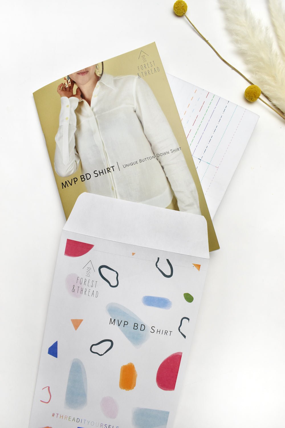 MVP BD Shirt Paper Sewing Pattern - Izzie - Simplifi Fabric