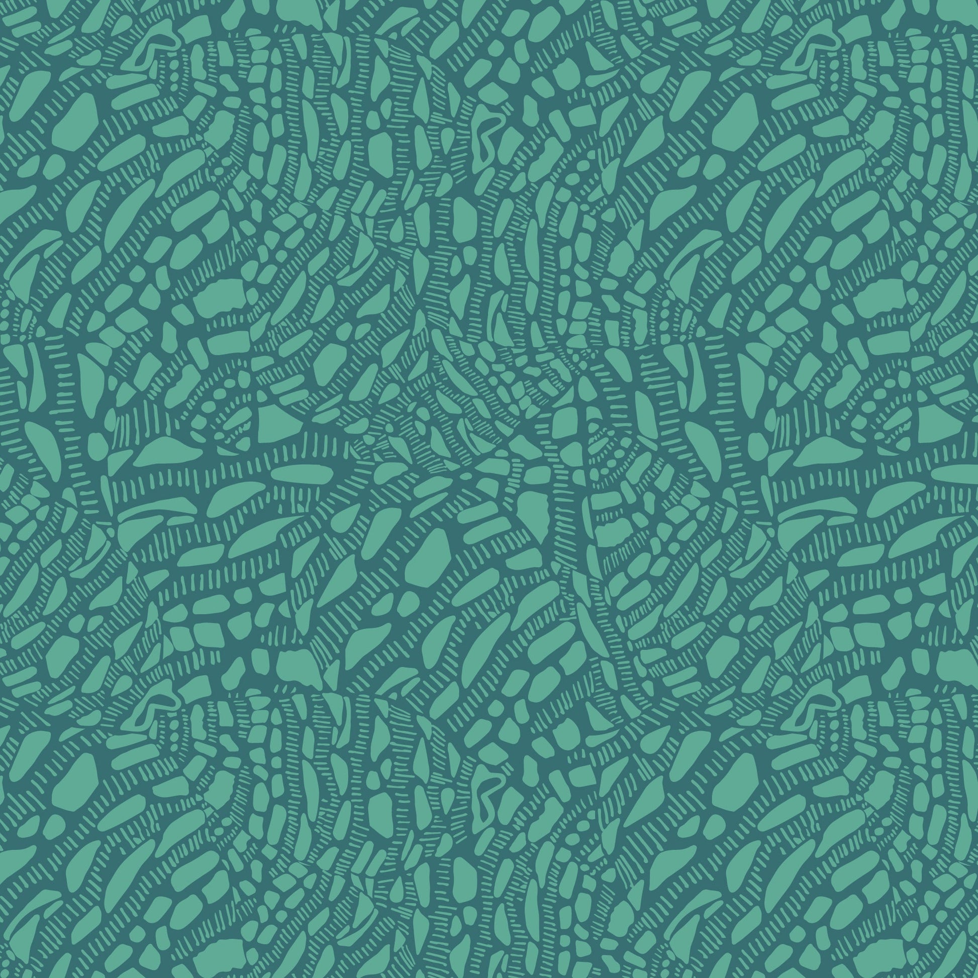 Neverending - Teal / Green - Seashell Serenade - Jayme Murray - Cloud 9 Fabrics - Poplin - Simplifi Fabric