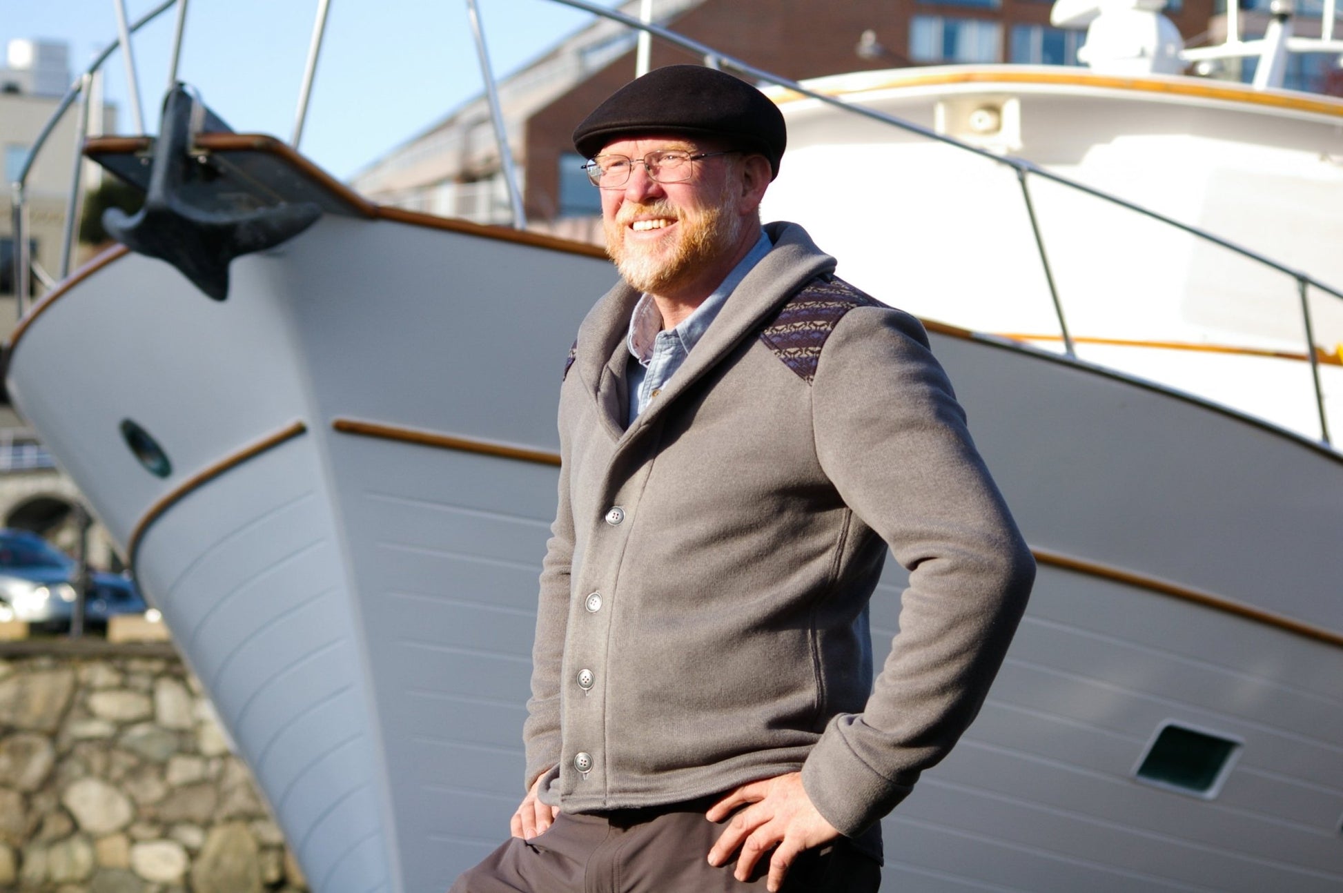 Newcastle Cardigan Mens PDF Sewing Pattern - Thread Theory - Simplifi Fabric