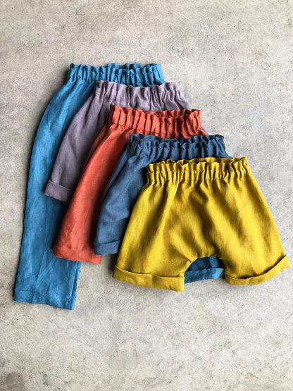 Nino Harem Shorts and Pants (newborn - 5yrs) PDF Sewing Pattern - Atelier Mimito - Simplifi Fabric