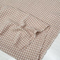 Organic Cotton Yarn Dyed Double Gauze - Check - Natural/Fawn - Simplifi Fabric