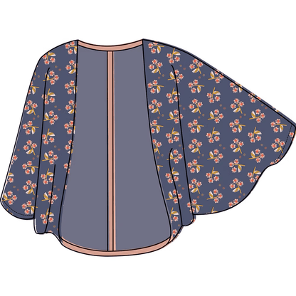 Origami Shrug Paper Pattern - Two Stitches Patterns - Simplifi Fabric