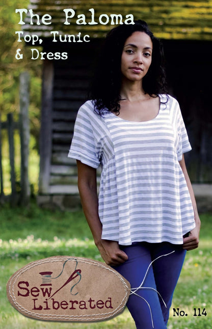 Paloma Top, Tunic & Dress Paper Pattern - Sew Liberated - Simplifi Fabric