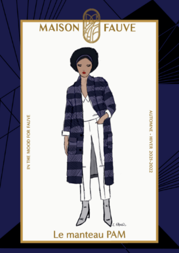 Pam Oversize Coat Paper Sewing Pattern - Maison Fauve - Simplifi Fabric