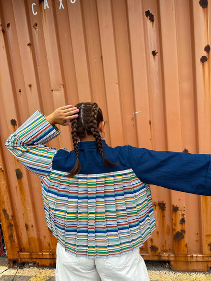 Panini Pleated Shirt PDF Sewing Pattern - Sew Like Shop - Simplifi Fabric