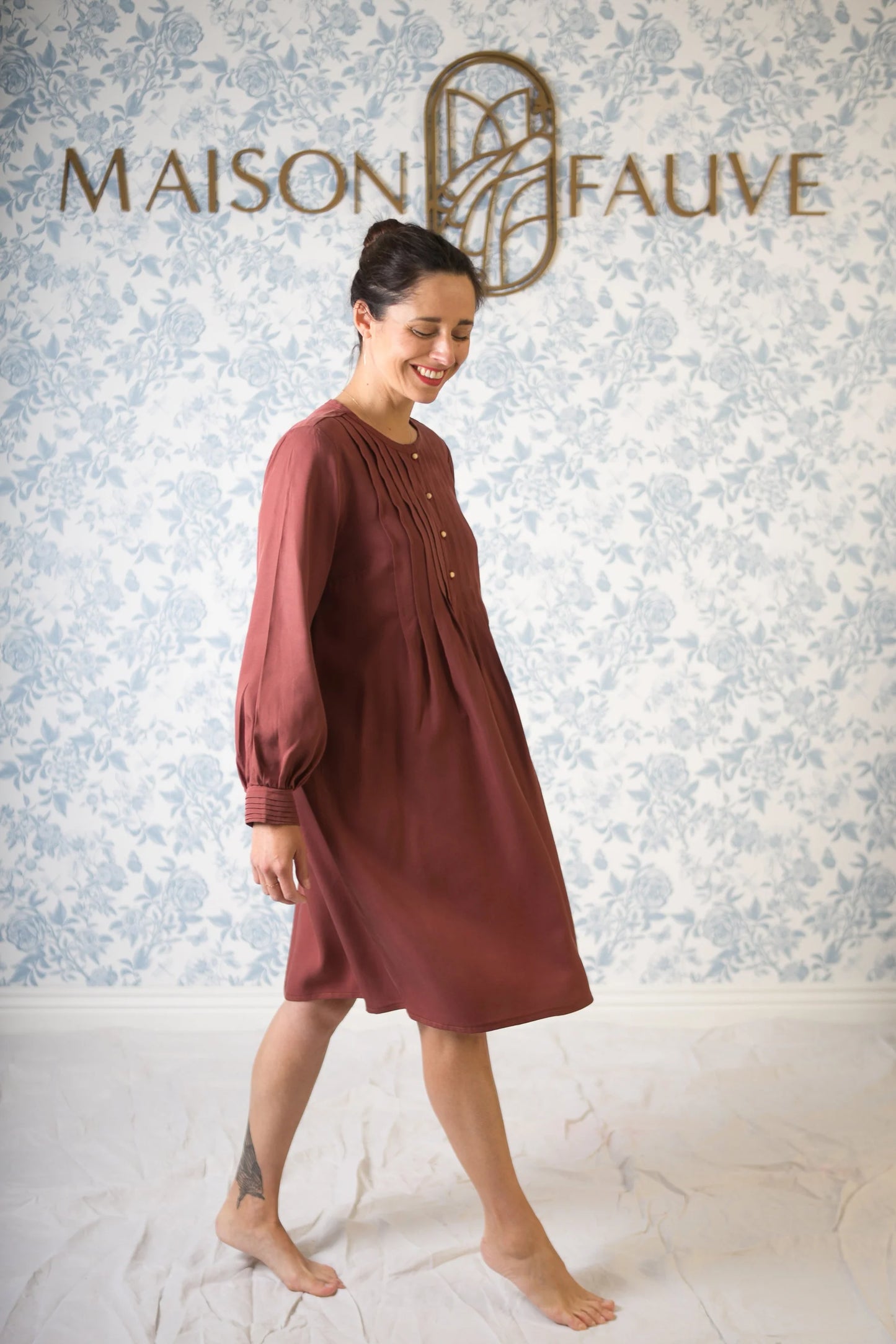 Atlas Shirt Dress Blouse Paper Sewing Pattern - Maison Fauve