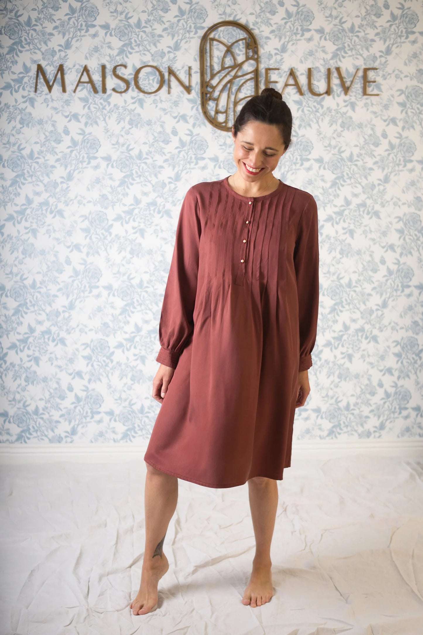 Atlas Shirt Dress Blouse Paper Sewing Pattern - Maison Fauve