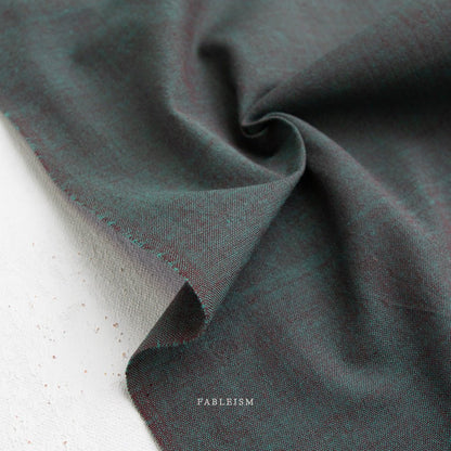 Peacock - Watercolor Wovens - Fableism Supply Co. - Simplifi Fabric