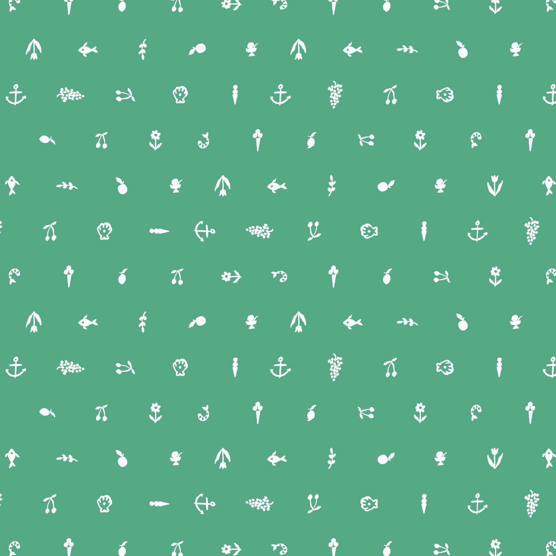 Petite Produce - Green - Nice Nice - Emily Taylor - Cloud 9 Fabrics - Poplin - Simplifi Fabric