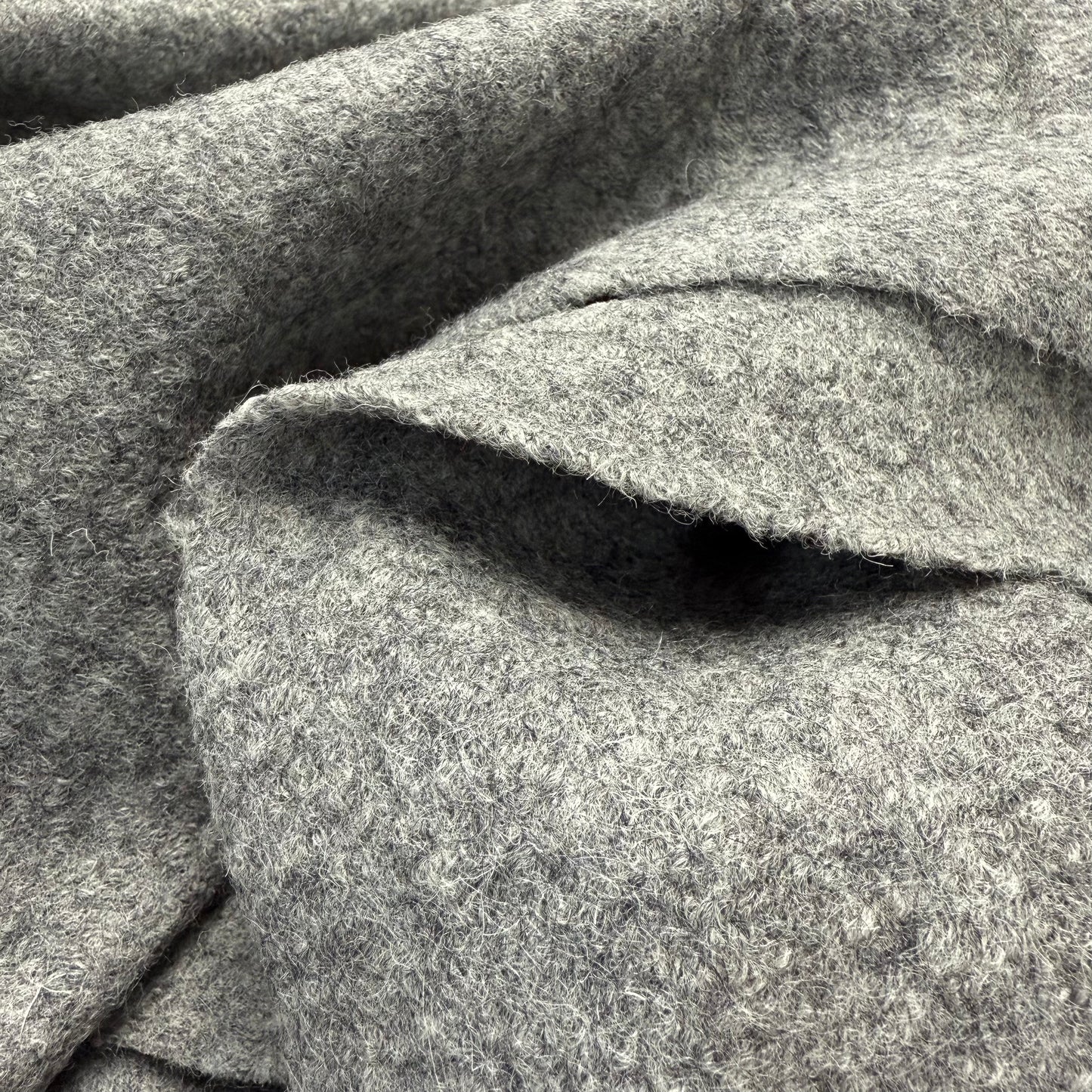 Italian Boiled Wool - Pewter