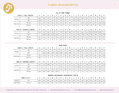 Pine Raglan PDF Pattern - Paradise Patterns - Simplifi Fabric