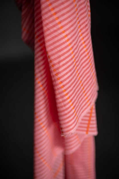 Pink Lumiere Indian Striped Cotton - Merchant & Mills - Simplifi Fabric