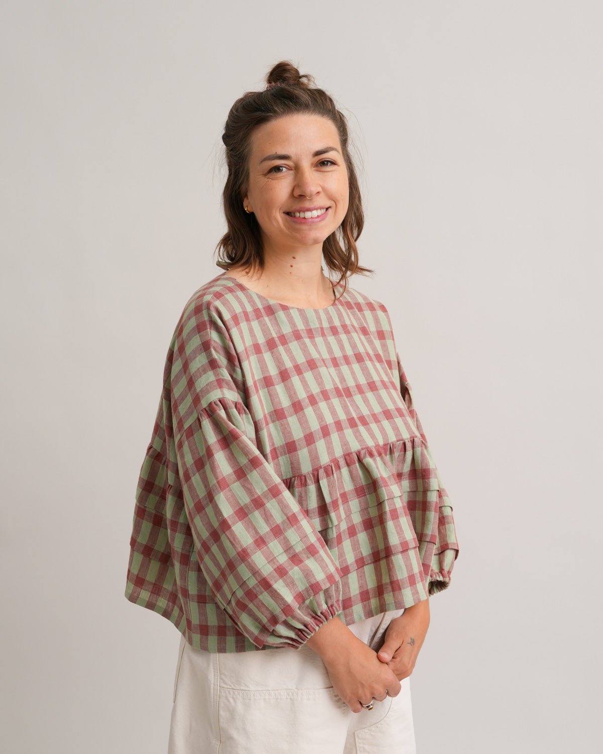 Pintuck Blouse PDF Pattern - Matchy Matchy Sewing Club - Simplifi Fabric