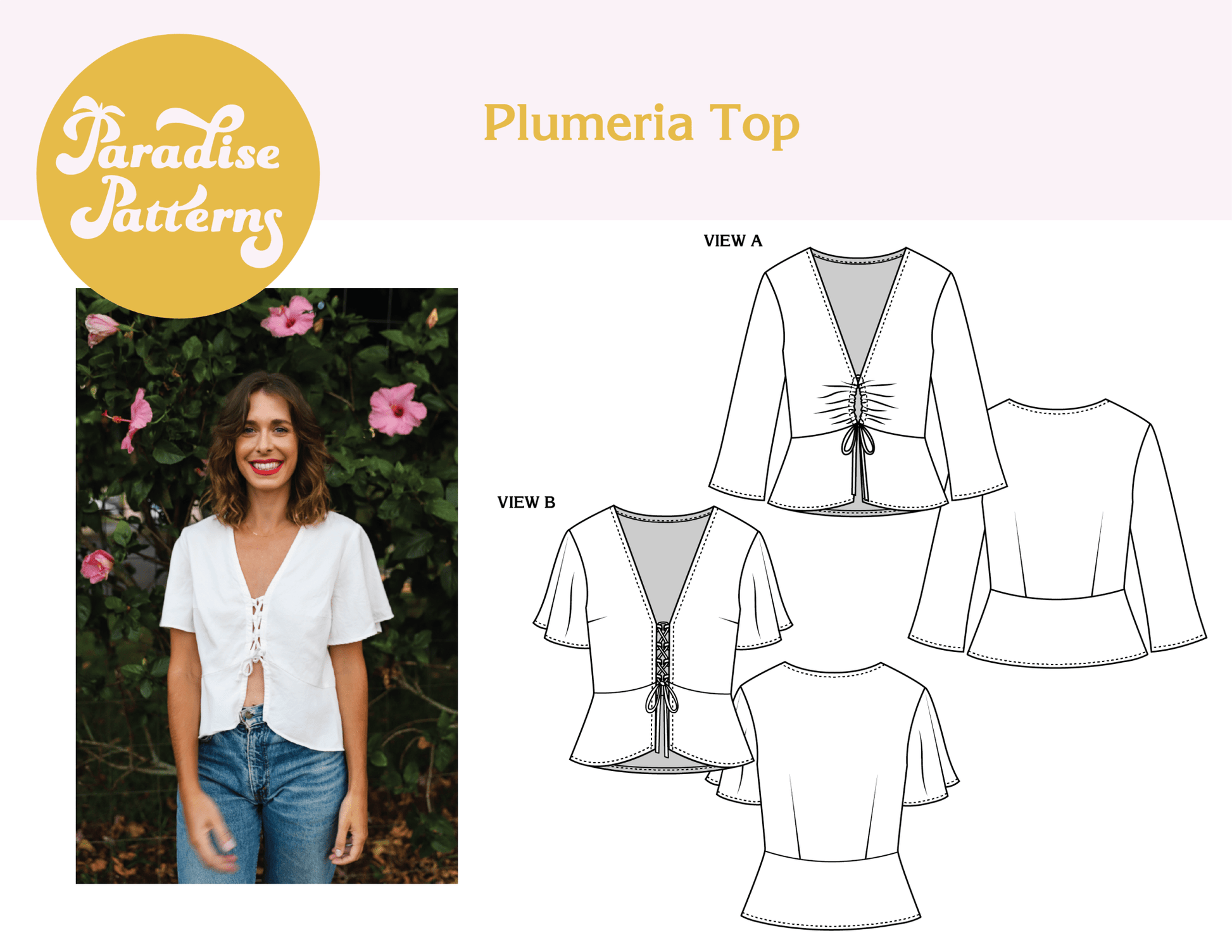 Plumeria Top PDF Pattern - Paradise Patterns - Simplifi Fabric