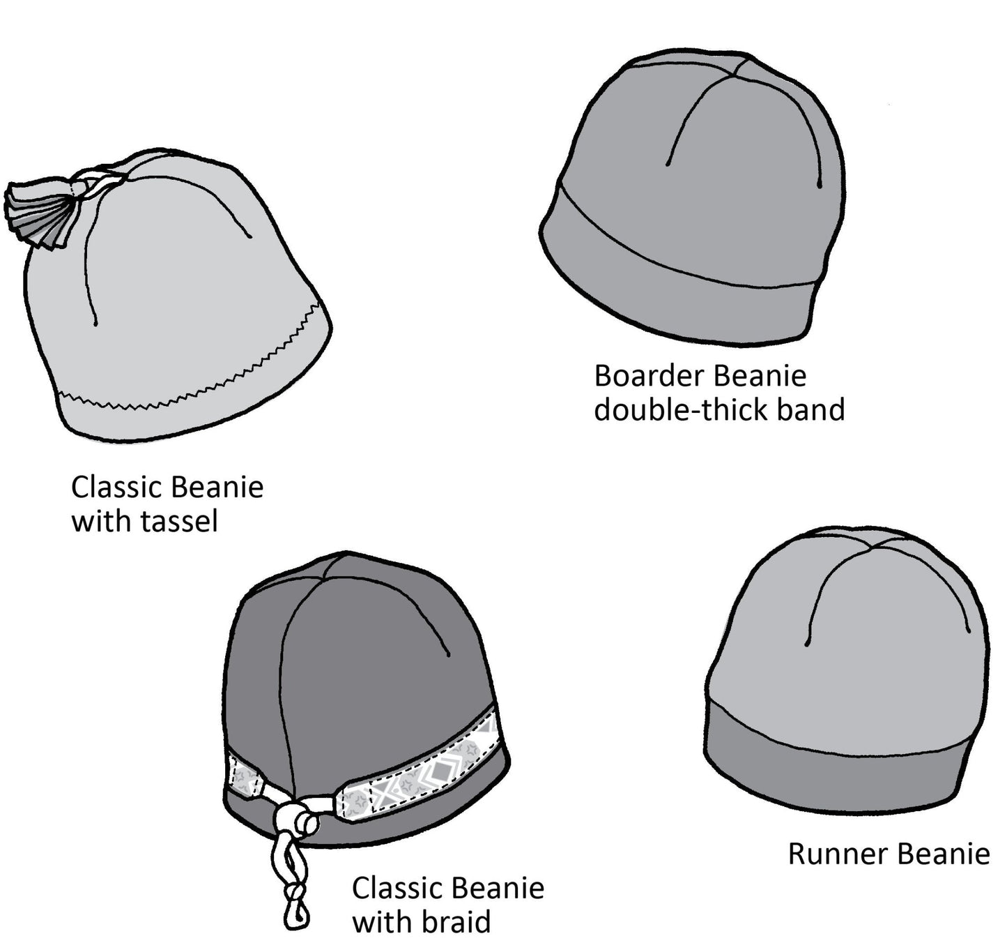 Polar Beanies PDF Pattern - 534 - The Green Pepper Patterns - Simplifi Fabric