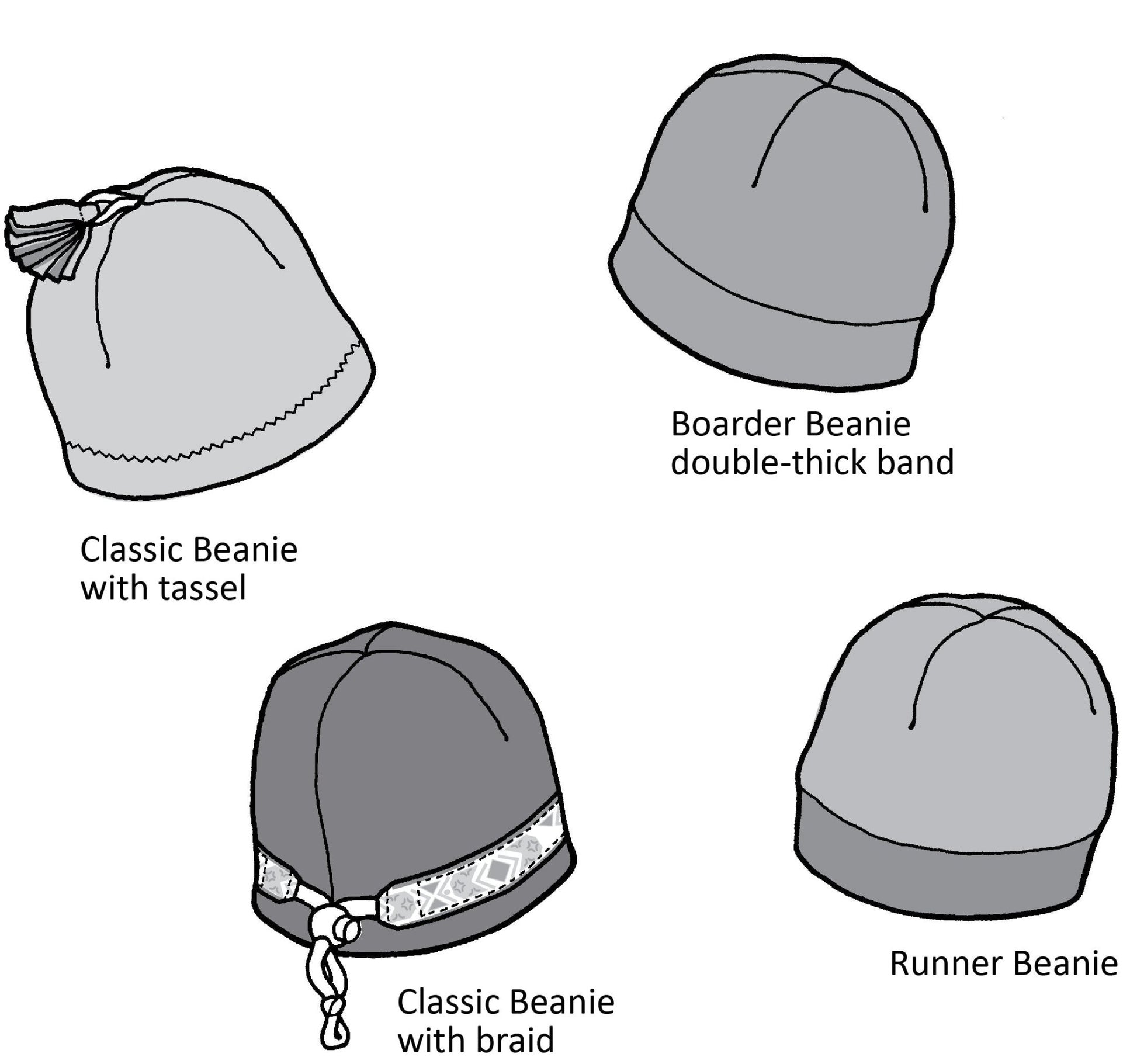 Polar Beanies PDF Pattern - 534 - The Green Pepper Patterns - Simplifi Fabric