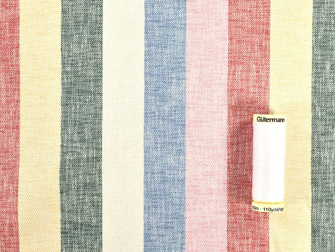 Presley Stripe Denim - Multi - Oeko - Tex 100 - Fabric Godmother - Simplifi Fabric