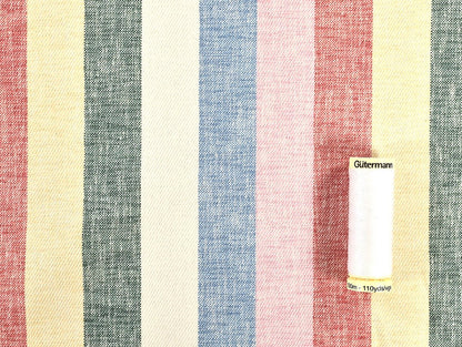 Presley Stripe Denim - Multi - Oeko - Tex 100 - Fabric Godmother - Simplifi Fabric