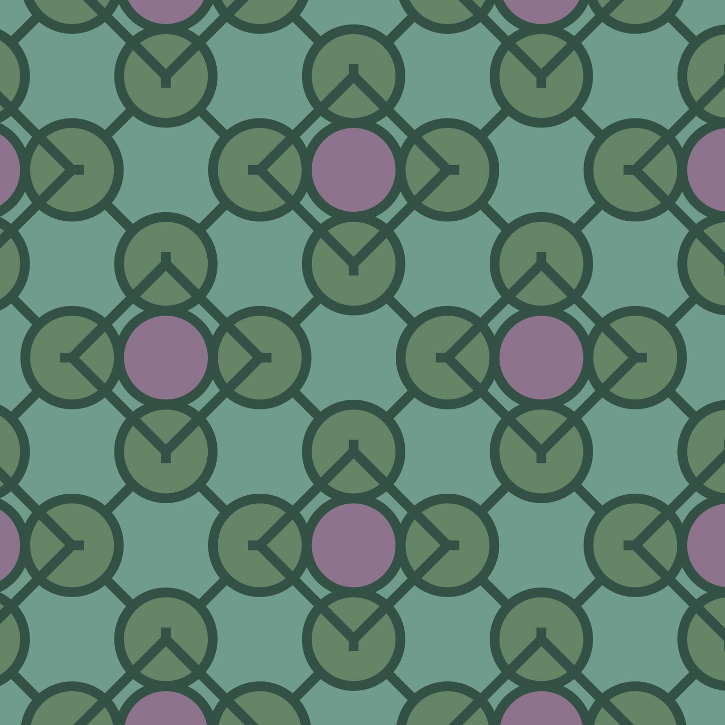 Prism 27978 - Green/Lilac - Wright Prisms - Frank Lloyd Wright - Cloud 9 Fabrics - Barkcloth - Simplifi Fabric