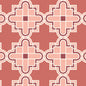 Prism 27980 - Coral - Wright Prisms - Frank Lloyd Wright - Cloud 9 Fabrics - Barkcloth - Simplifi Fabric