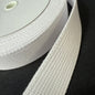 30mm Webbing - Pure White - Japanese Import - 1 (sold per meter)