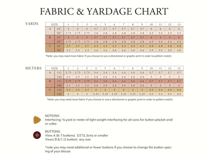 RAIDA Blouse PDF Sewing Pattern - Madswick - Simplifi Fabric