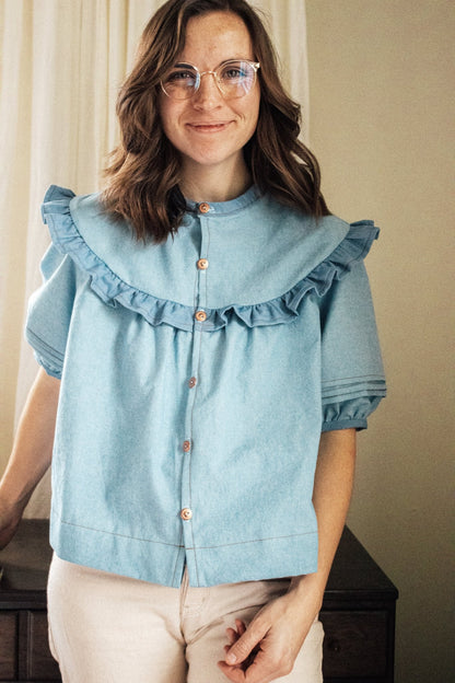 RAIDA Blouse PDF Sewing Pattern - Madswick - Simplifi Fabric