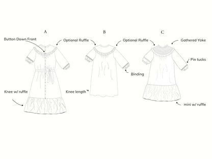 RAIDA Dress PDF Sewing Pattern - Madswick - Simplifi Fabric