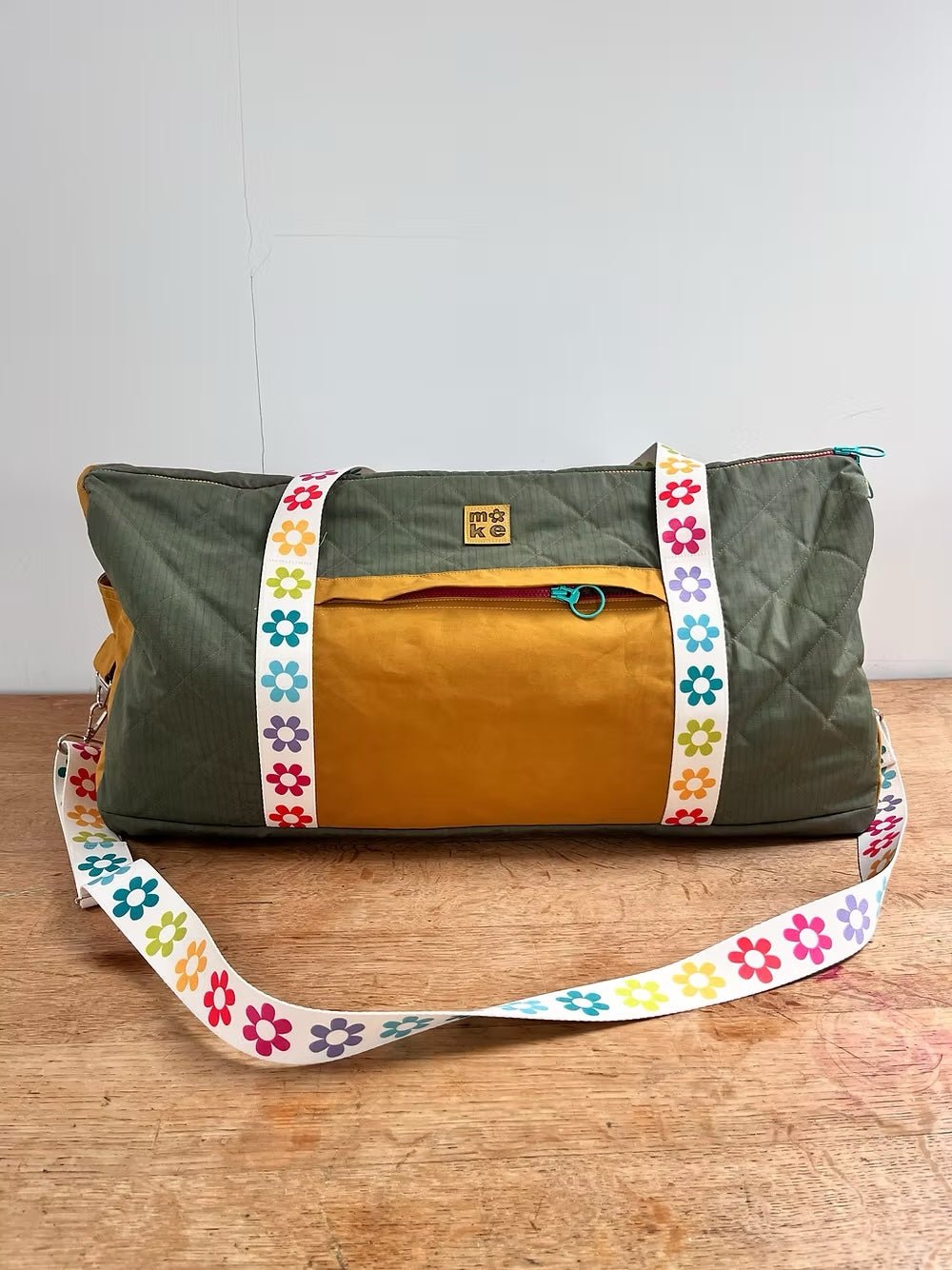 Rainbow Black Stripe Webbing - Two Stitches Patterns - 38mm/ 1.5" (sold by the meter) - Simplifi Fabric