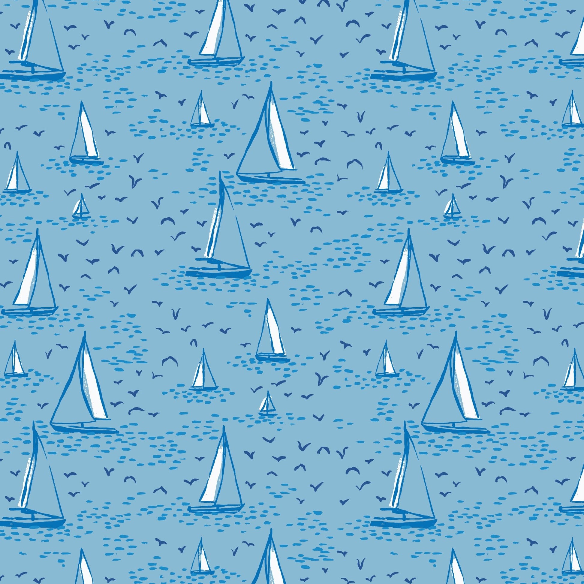 Regatta Day - Nice Nice - Emily Taylor - Cloud 9 Fabrics - Poplin - Simplifi Fabric