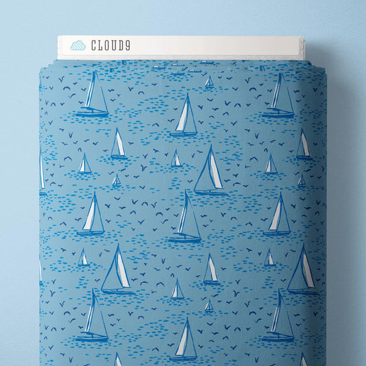 Regatta Day - Nice Nice - Emily Taylor - Cloud 9 Fabrics - Poplin - Simplifi Fabric