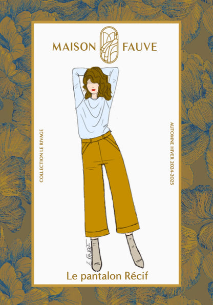 Résif Trousers Paper Sewing Pattern - Maison Fauve - Simplifi Fabric