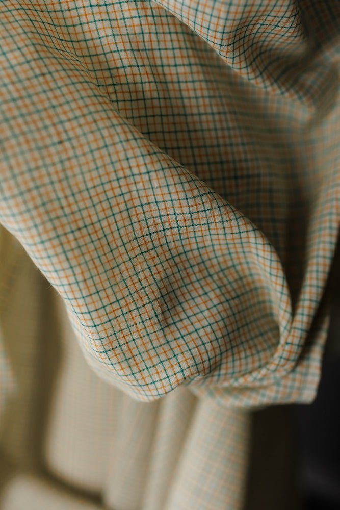 Rewilding Handwoven Indian Cotton Check - Merchant & Mills - Simplifi Fabric