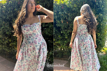 Riviera Dress & Corset - PDF Sewing Pattern - Maiden Mary Designs - Simplifi Fabric