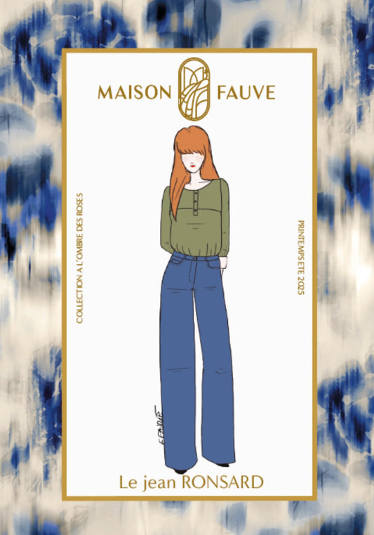 Ronsard Jeans Paper Sewing Pattern - Maison Fauve - Simplifi Fabric